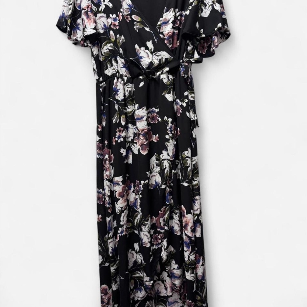Floral Black Maxi Dress Altar’d State Size Large